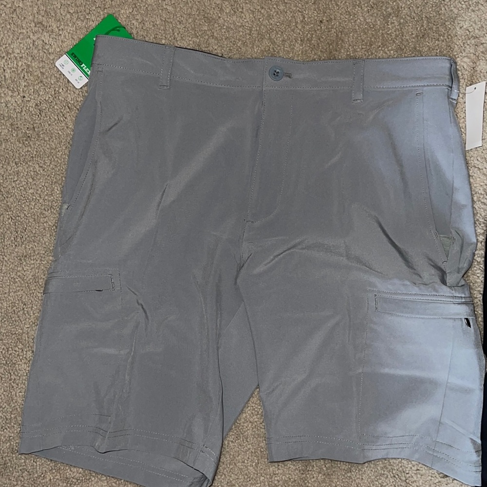 Grey and Navy Men’s Golf Shorts